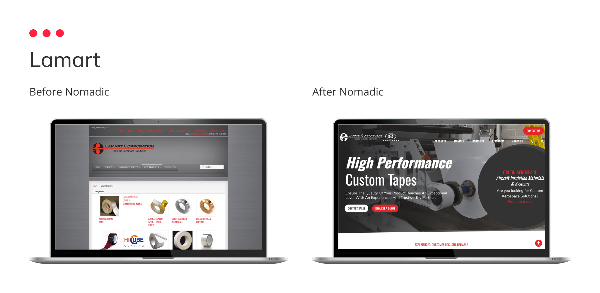 website is a key sales material for manufacturing sales teams